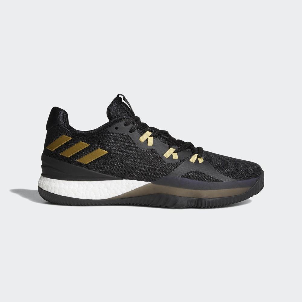 Adidas Men's Crazylight Boost 2018 Basketball Shoes Black/Gold Metal/Dark Grey Ireland AC8365